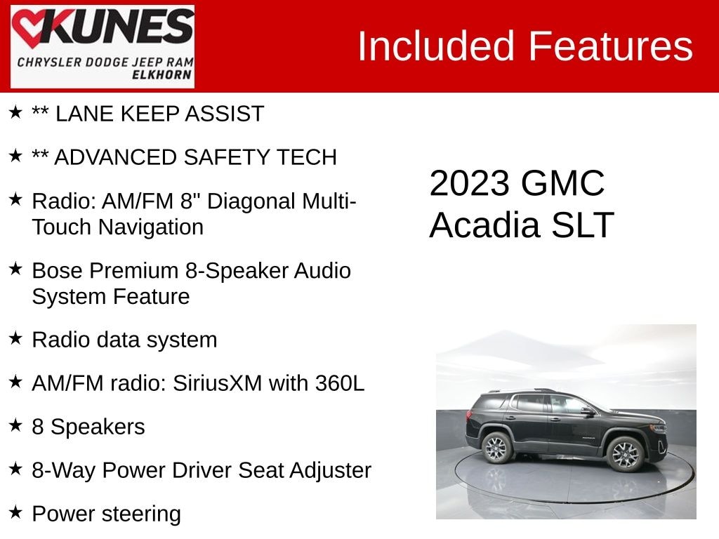 Used 2023 GMC Acadia SLT SUV