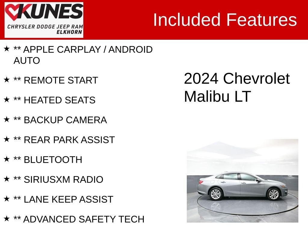 Used 2024 Chevrolet Malibu 1LT Sedan