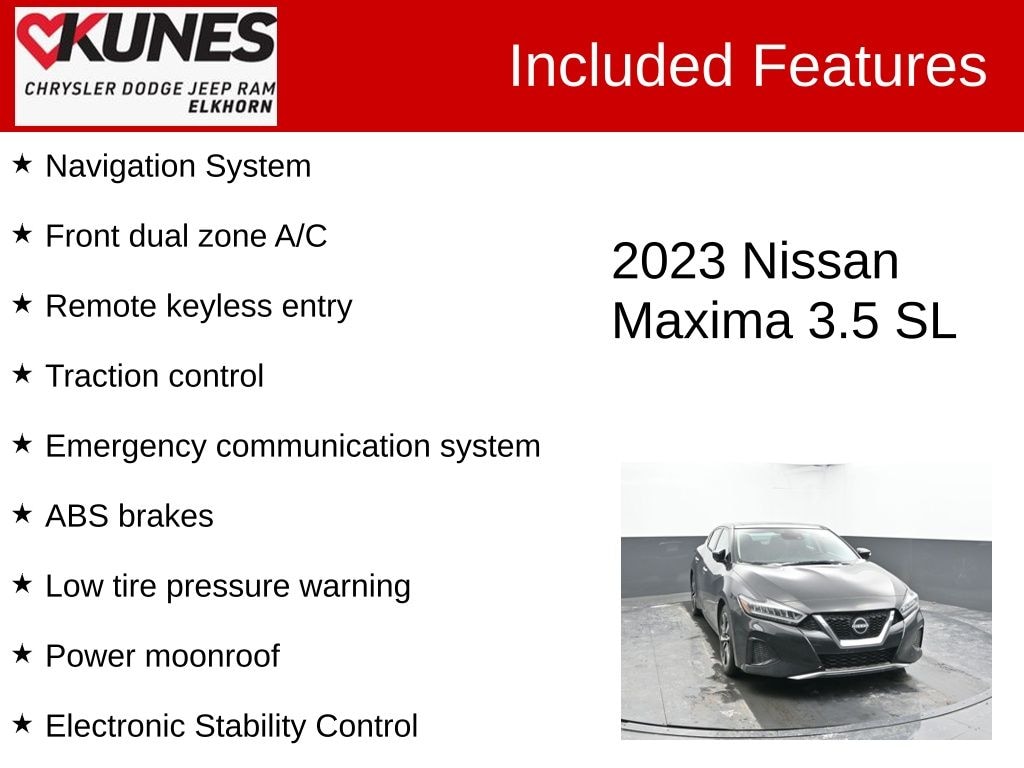 Used 2023 Nissan Maxima 3.5 SL Sedan