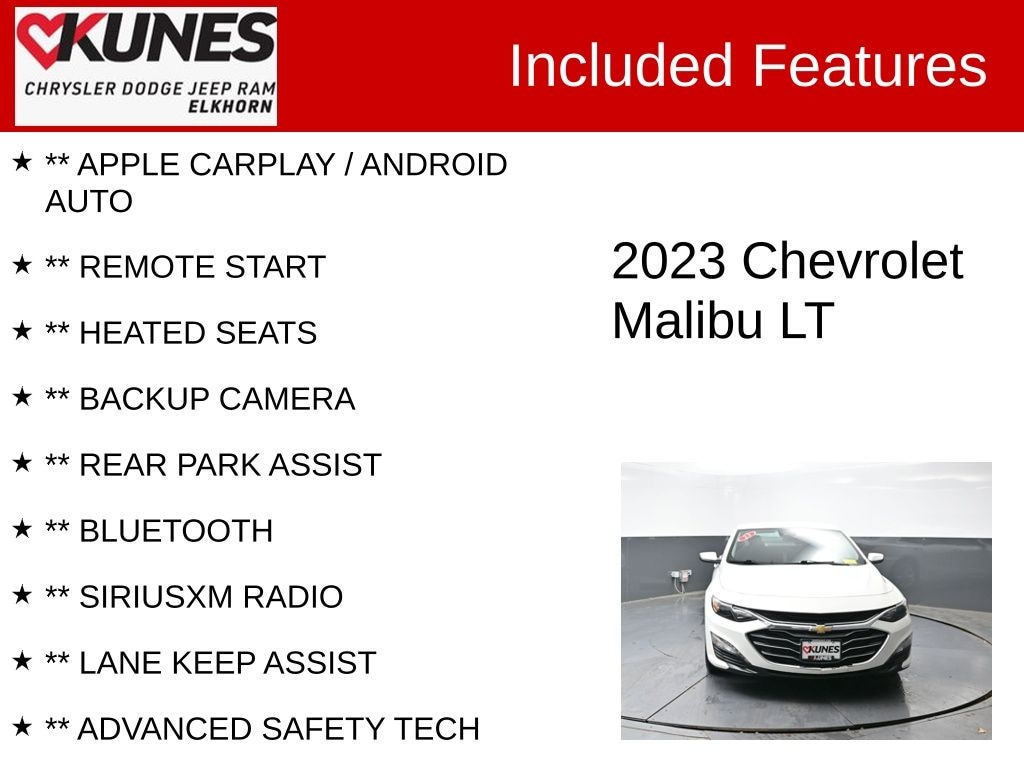 Used 2023 Chevrolet Malibu 1LT Sedan