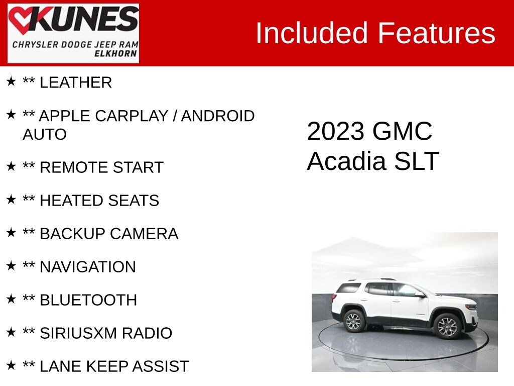 Used 2023 GMC Acadia SLT SUV