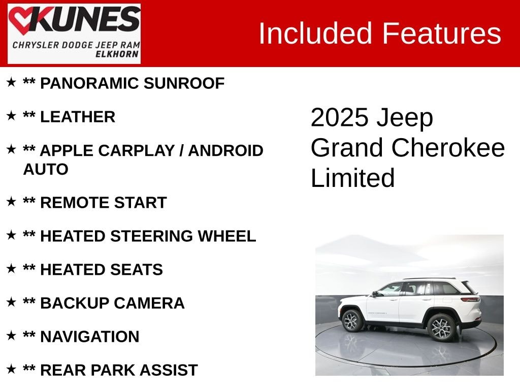 New 2025 Jeep Grand Cherokee Limited Sport Utility