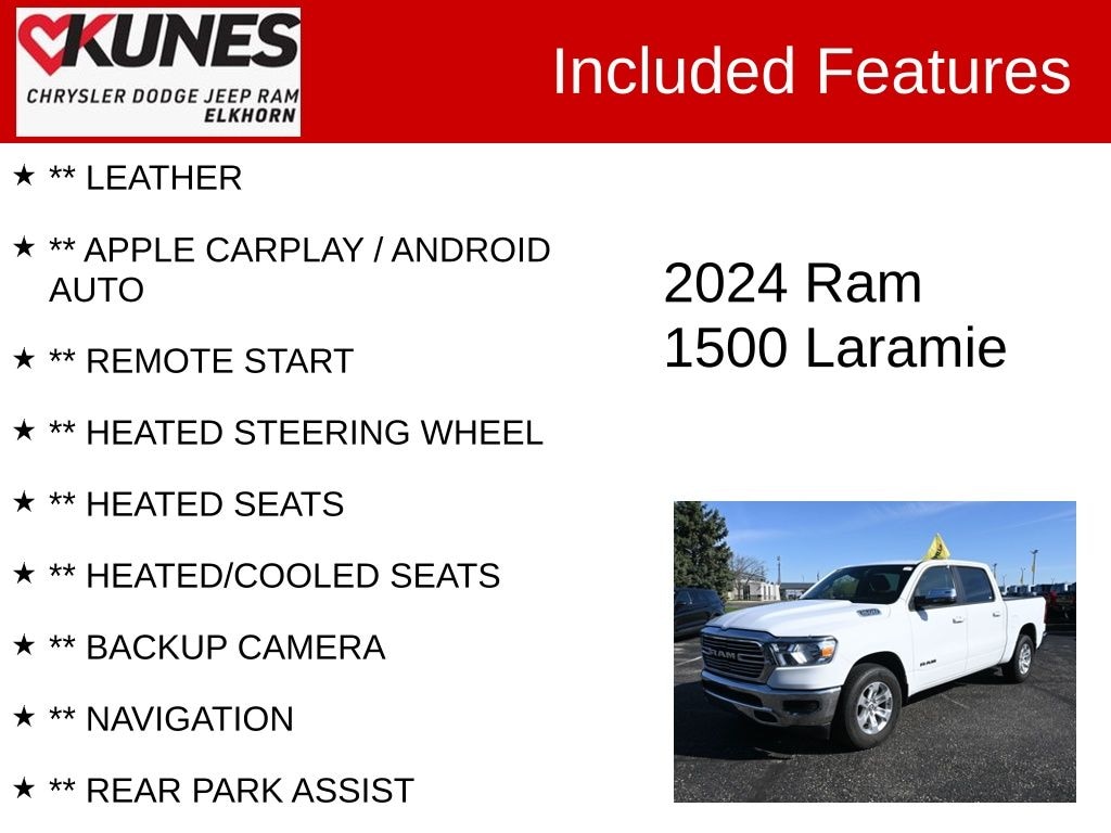 Used 2024 Ram 1500 Laramie Truck Crew Cab