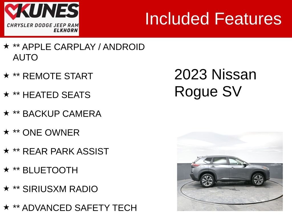 Certified 2023 Nissan Rogue SV SUV