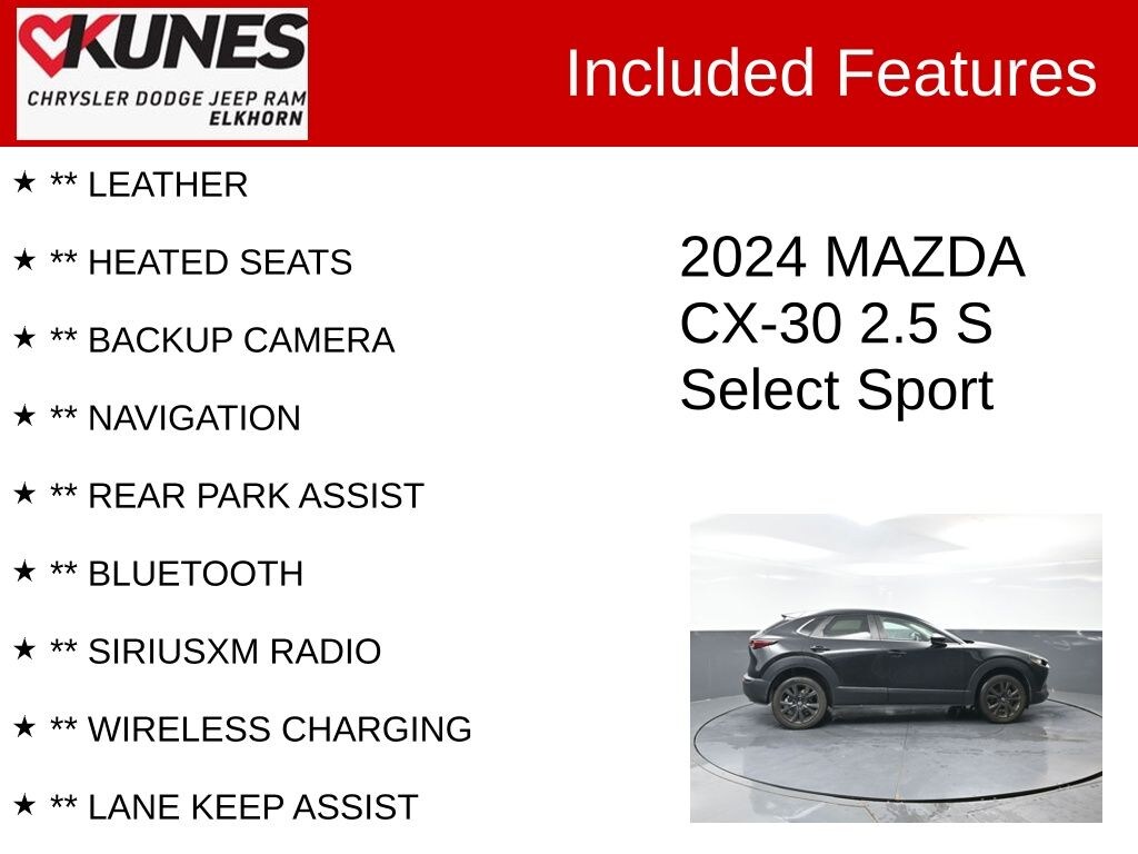 Used 2024 Mazda CX-30 2.5 S Select Sport SUV