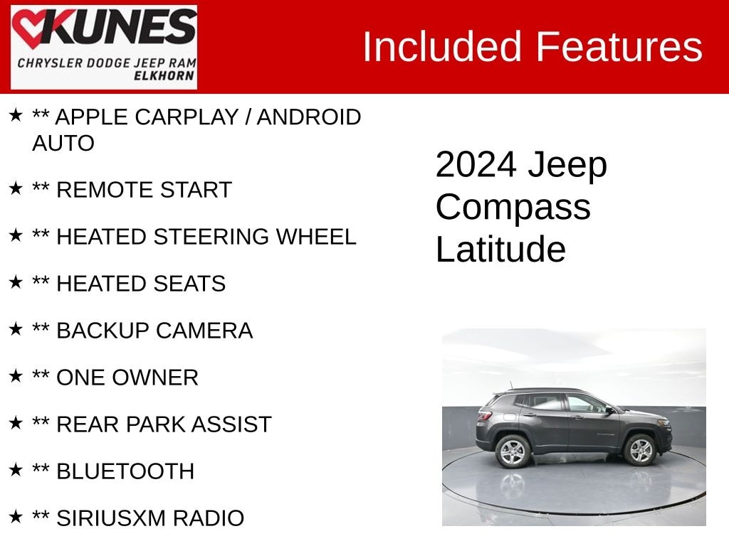 Used 2024 Jeep Compass Latitude SUV
