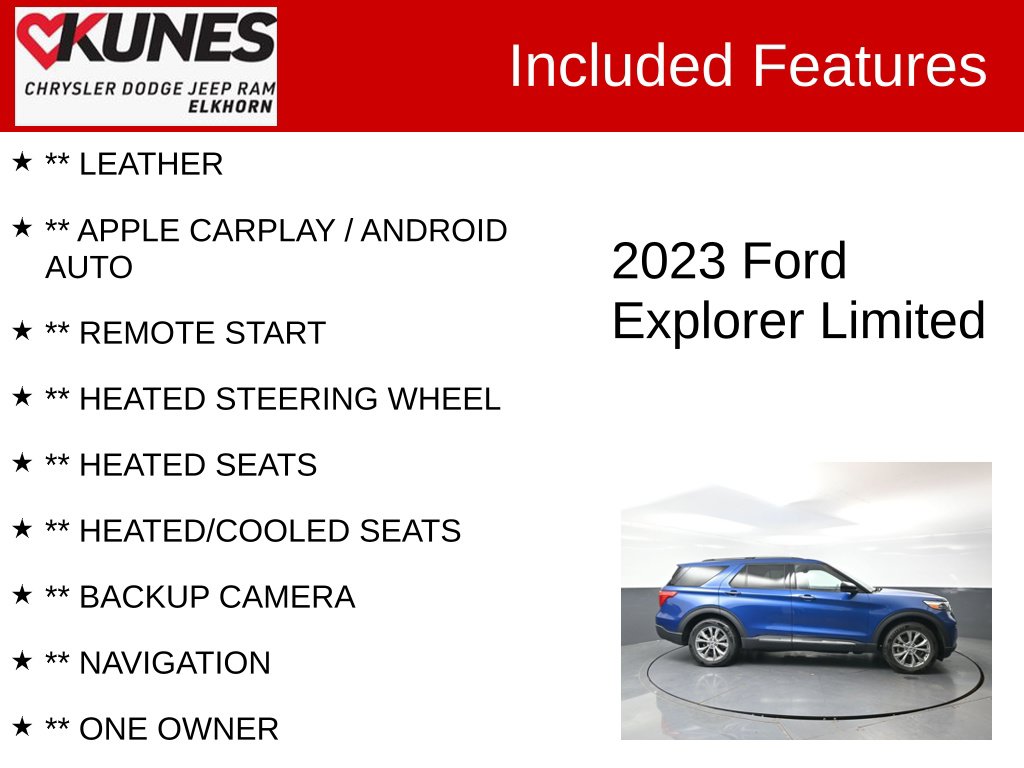 Used 2023 Ford Explorer Limited SUV