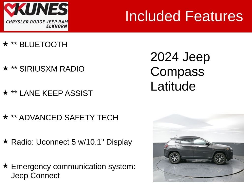 Used 2024 Jeep Compass Latitude SUV