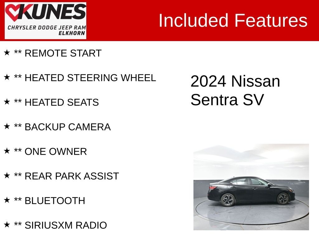 Used 2024 Nissan Sentra SV Sedan