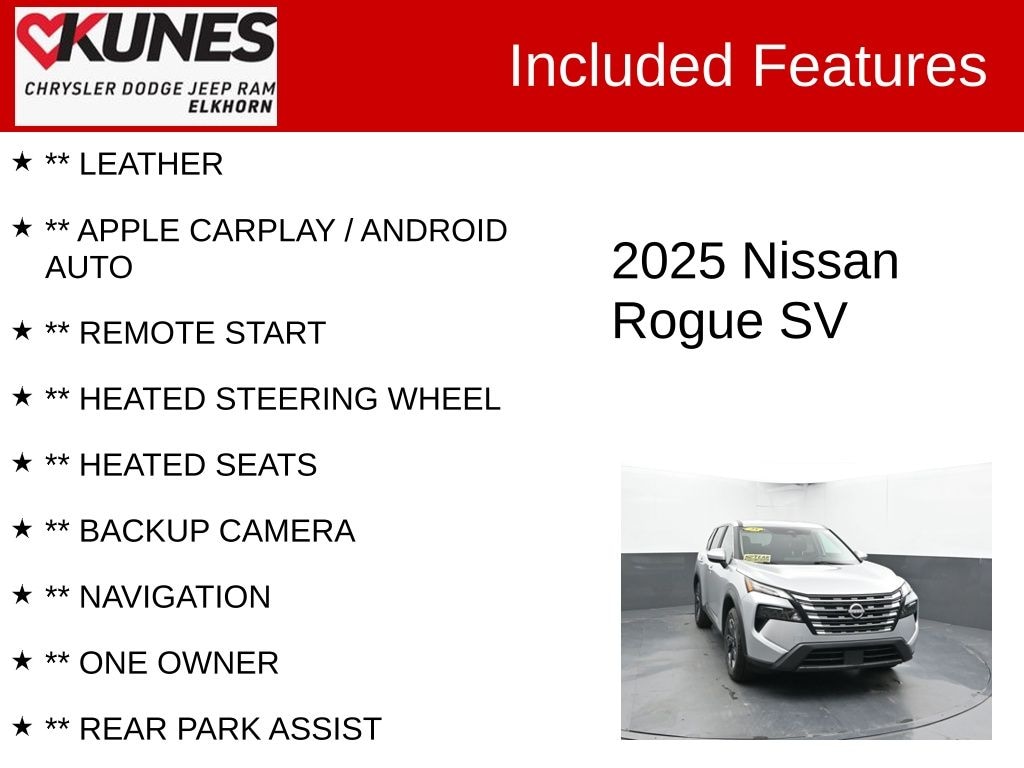 Used 2025 Nissan Rogue SV SUV