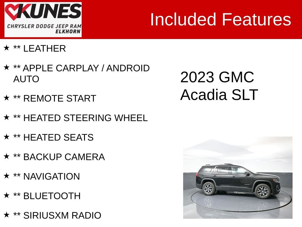 Used 2023 GMC Acadia SLT SUV