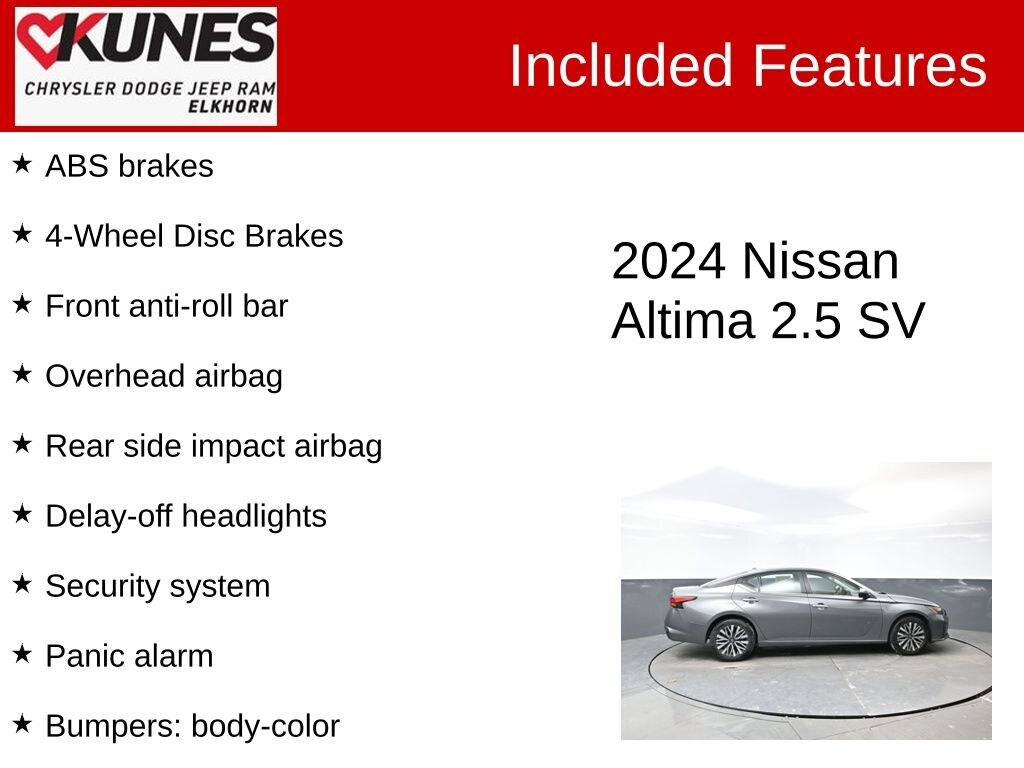 Used 2024 Nissan Altima 2.5 SV Sedan