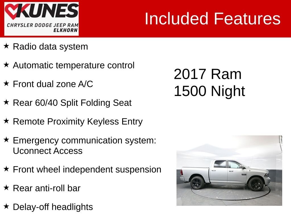 Used 2017 Ram 1500 Sport Truck Crew Cab