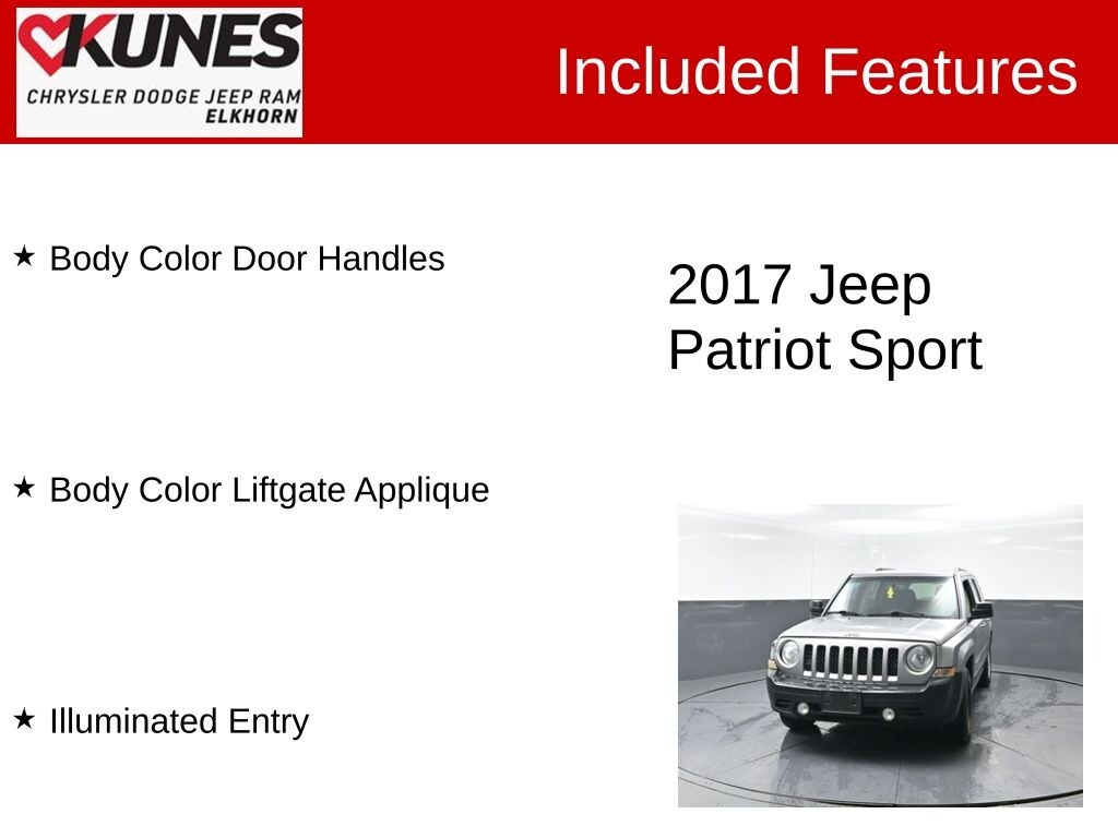 Used 2017 Jeep Patriot Sport FWD SUV