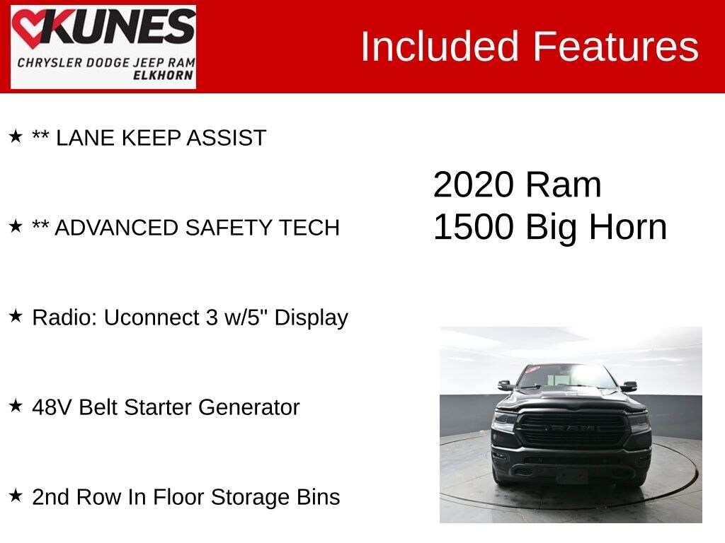 Used 2020 Ram 1500 Big Horn/Lone Star Truck Crew Cab