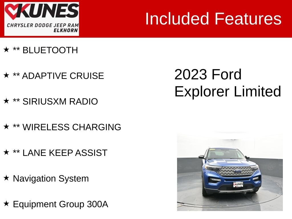 Used 2023 Ford Explorer Limited SUV