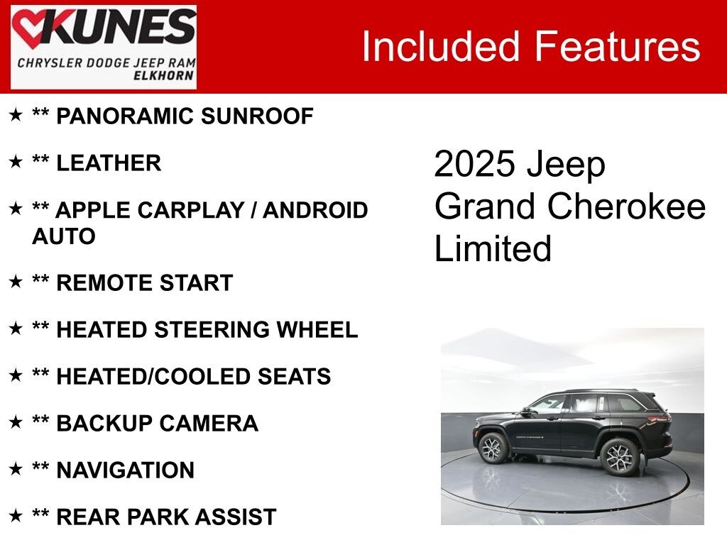 New 2025 Jeep Grand Cherokee Limited Sport Utility