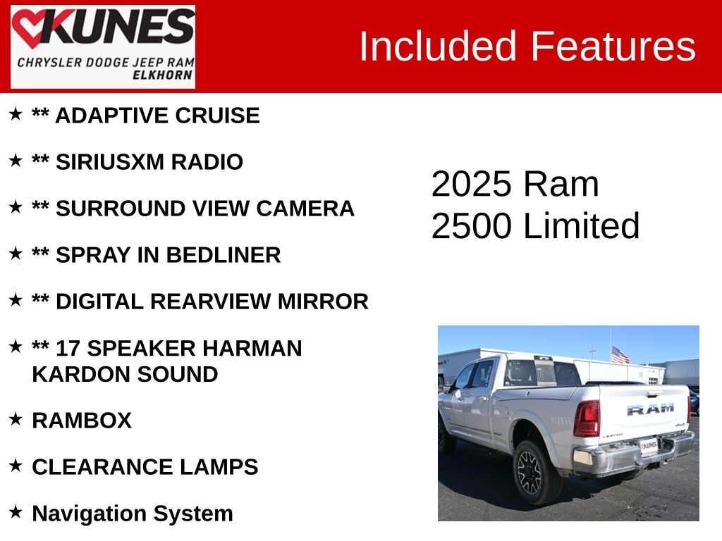 New 2025 Ram 2500 Limited Pickup