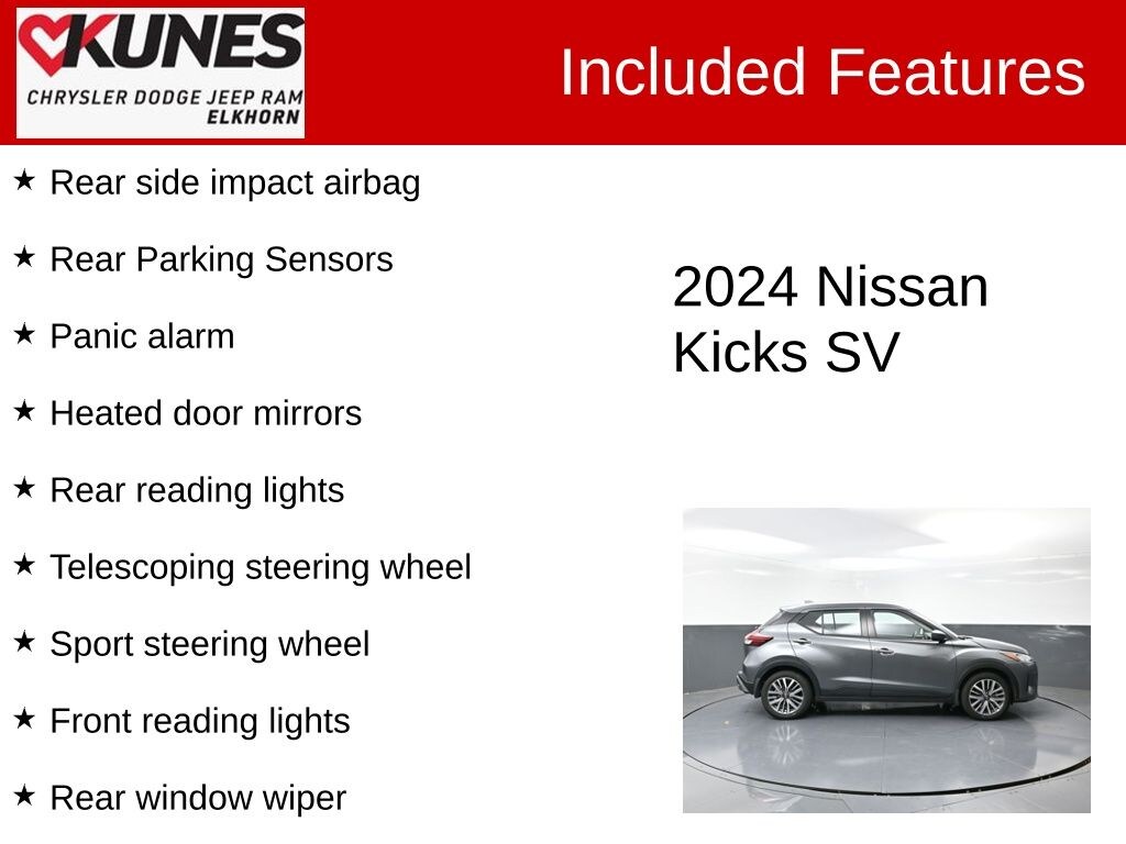 Used 2024 Nissan Kicks SV SUV