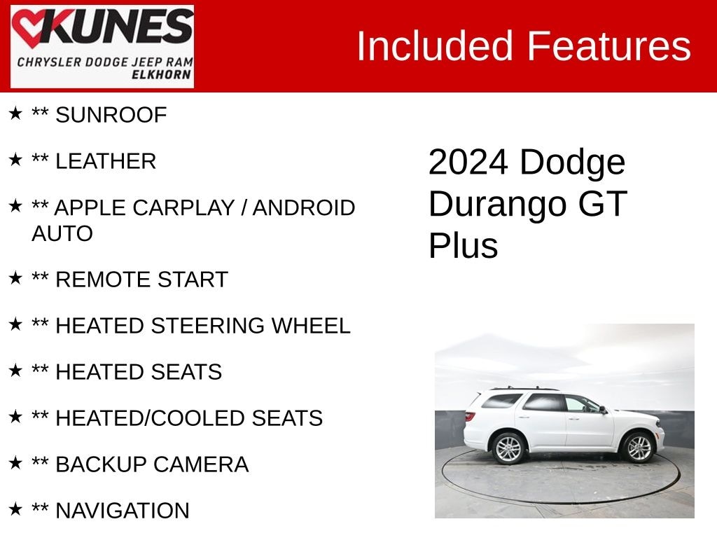 Used 2024 Dodge Durango GT SUV