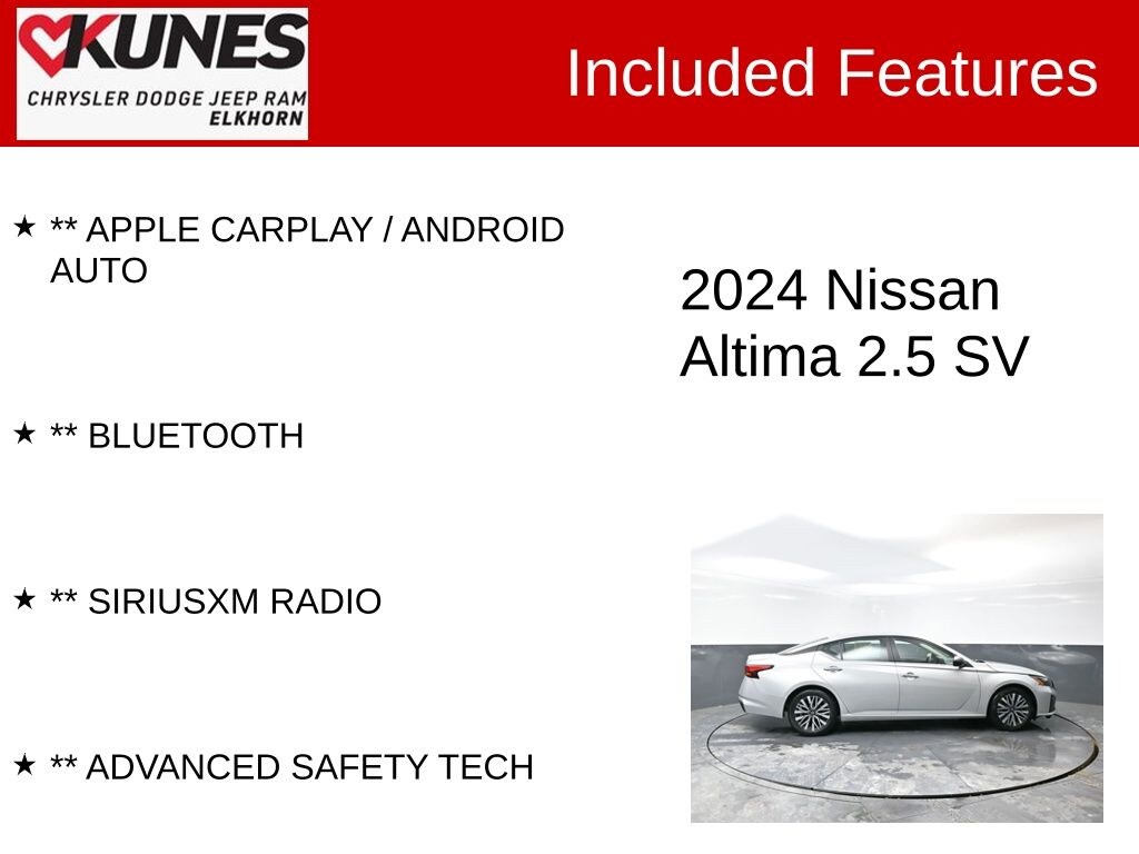 Used 2024 Nissan Altima 2.5 SV Sedan