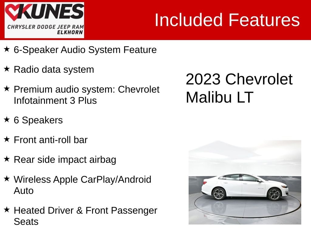 Used 2023 Chevrolet Malibu 1LT Sedan