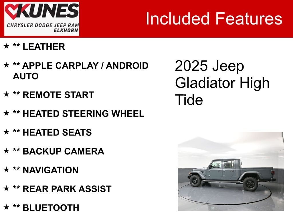 New 2025 Jeep Gladiator Sport Pickup