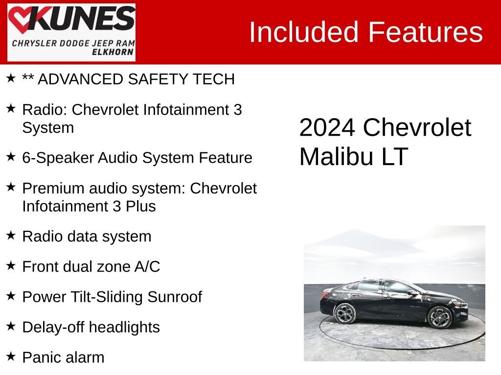 Certified 2024 Chevrolet Malibu 1LT Sedan