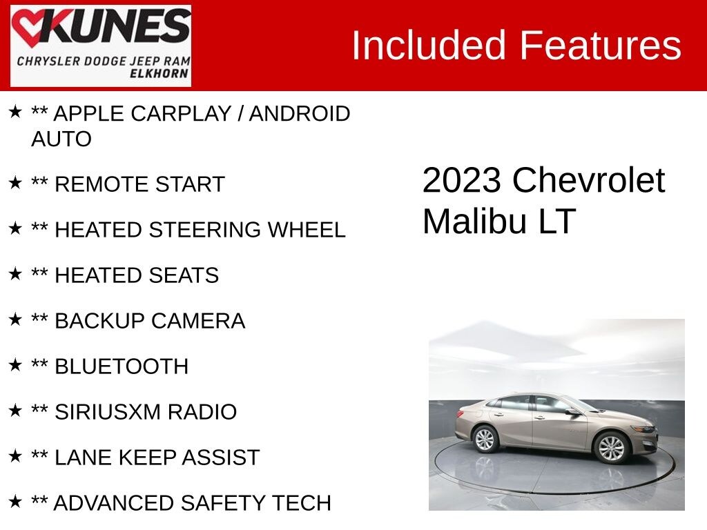 Used 2023 Chevrolet Malibu 1LT Sedan