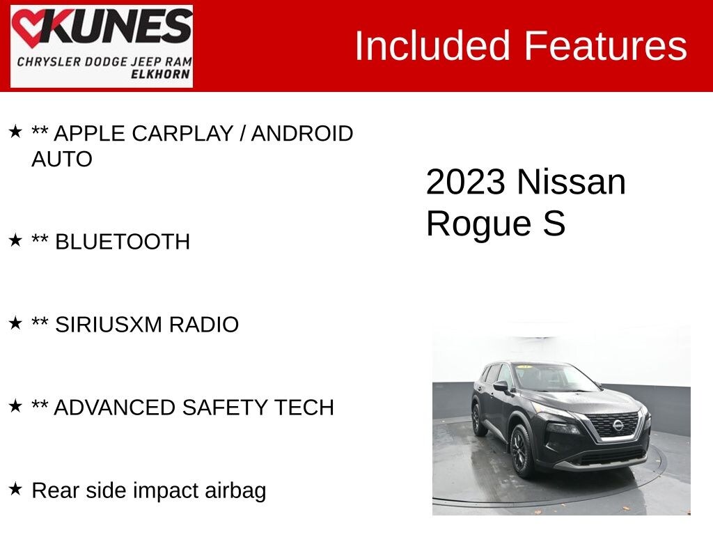 Used 2023 Nissan Rogue S SUV