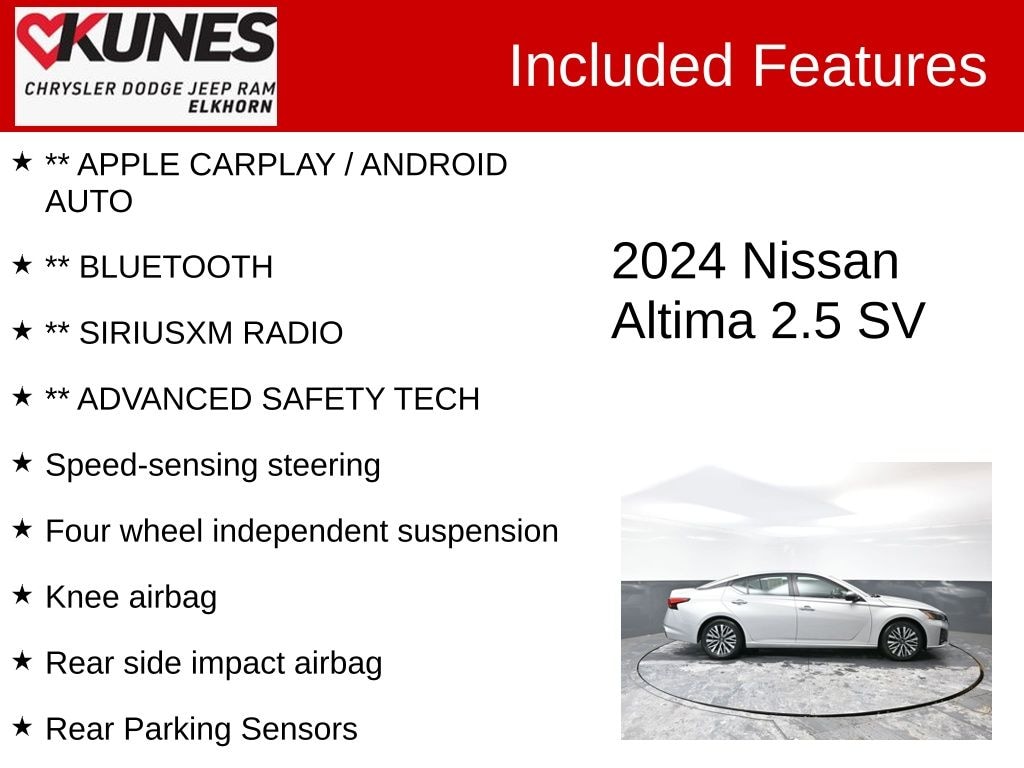 Used 2024 Nissan Altima 2.5 SV Sedan