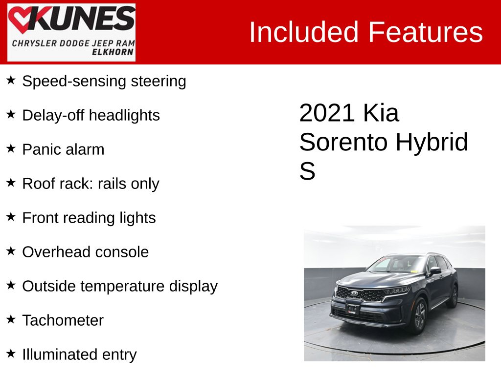 Used 2021 Kia Sorento Hybrid S SUV