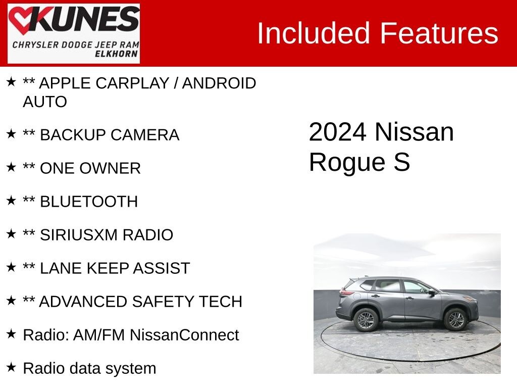 Used 2024 Nissan Rogue S SUV
