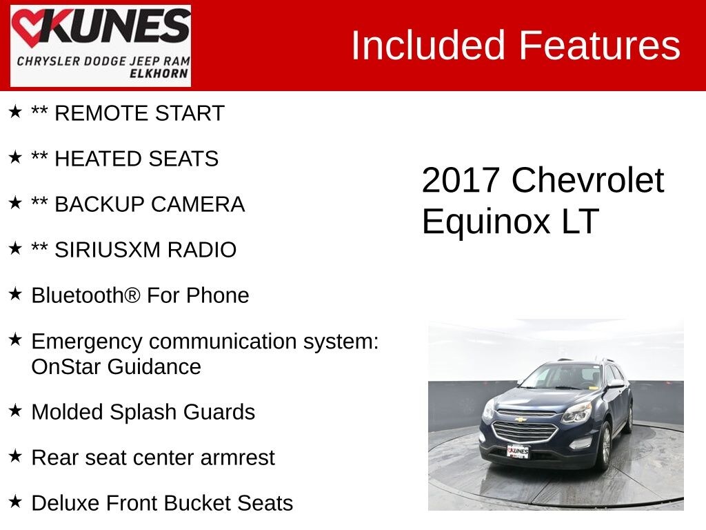 Used 2017 Chevrolet Equinox LT SUV
