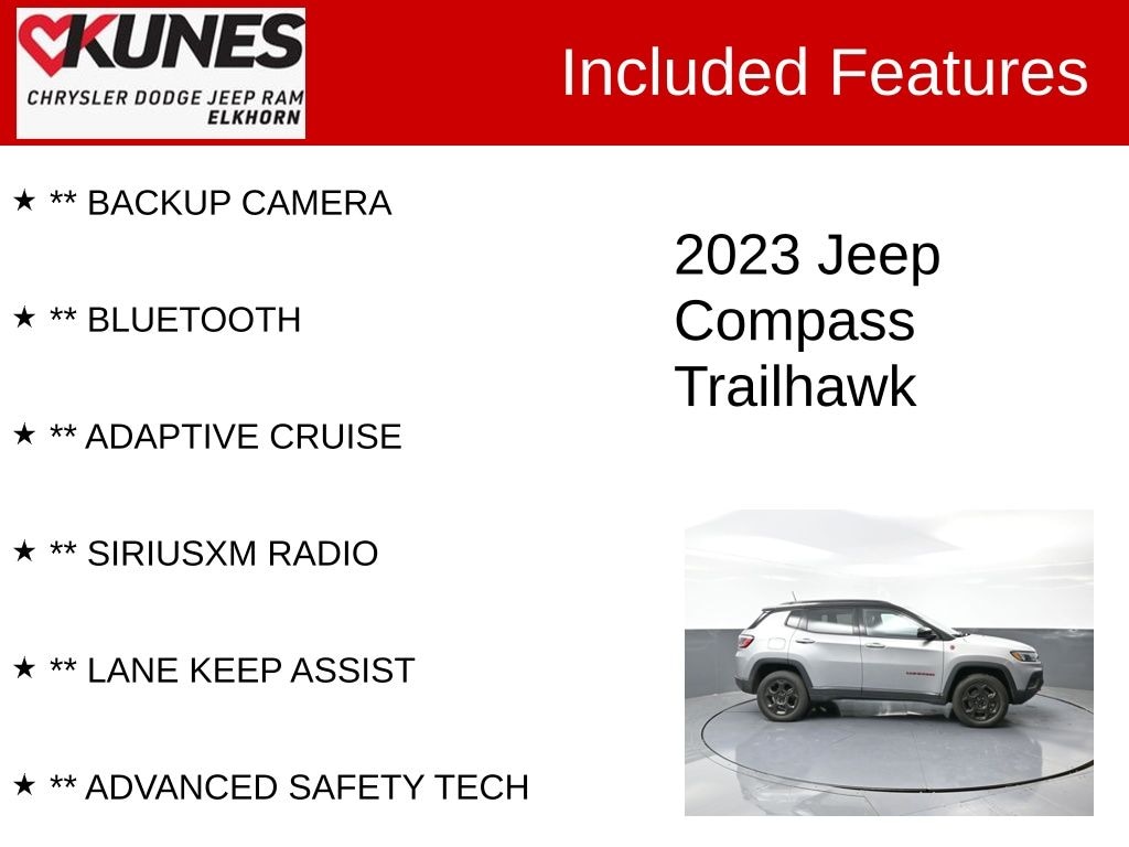 Used 2023 Jeep Compass Trailhawk SUV