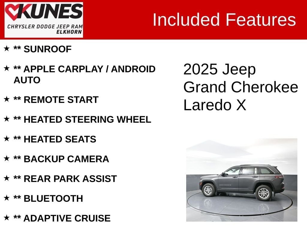 New 2025 Jeep Grand Cherokee Laredo X Sport Utility