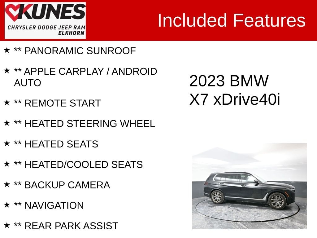 Used 2023 BMW X7 xDrive40i SUV