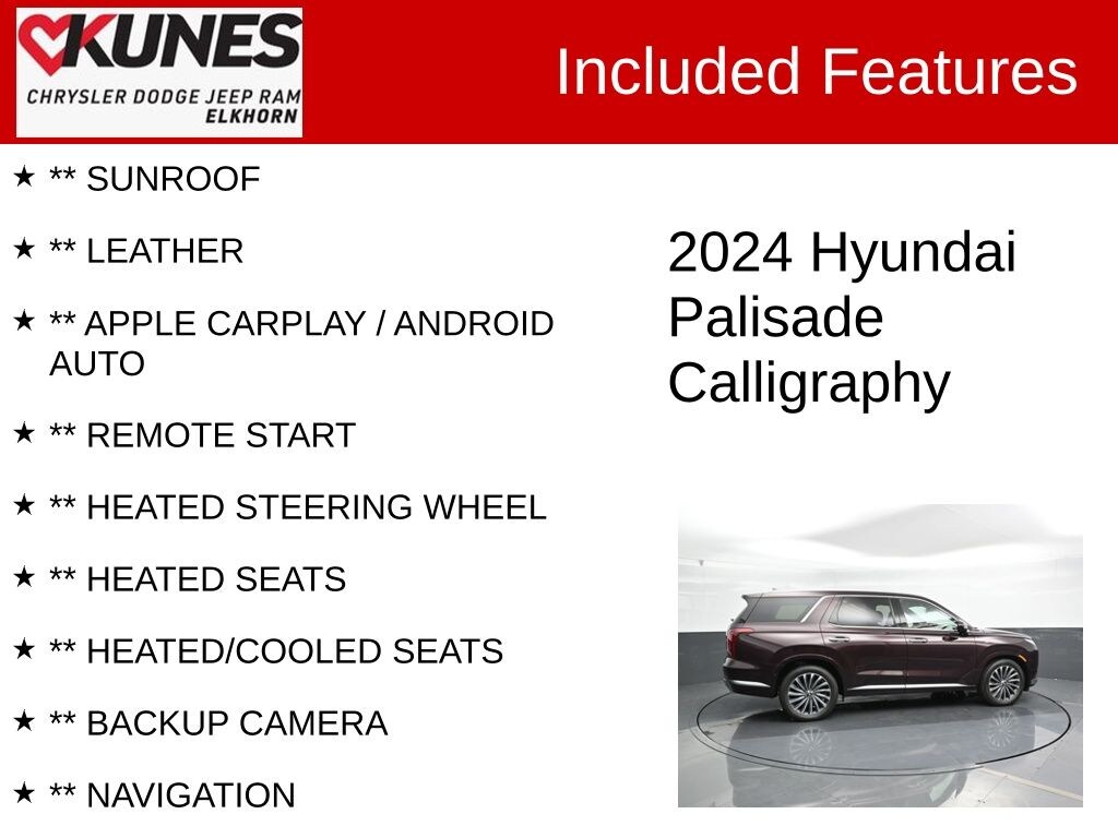 Used 2024 Hyundai Palisade Calligraphy SUV