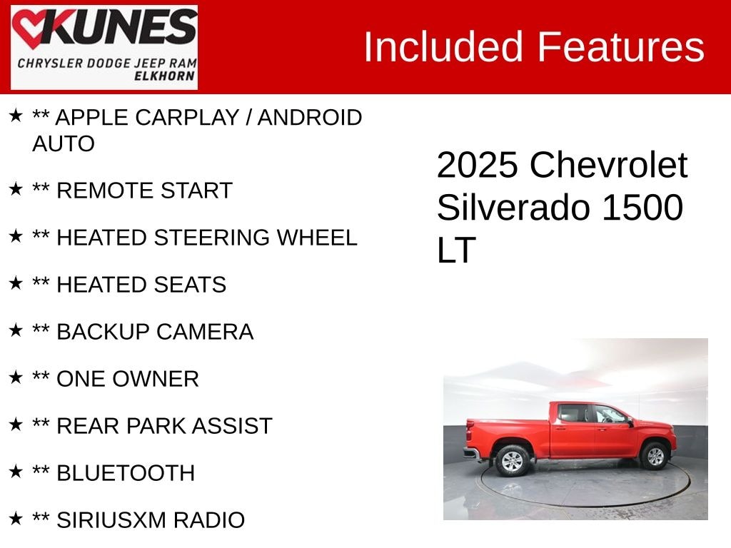 Used 2025 Chevrolet Silverado 1500 LT w/1LT Truck Crew Cab