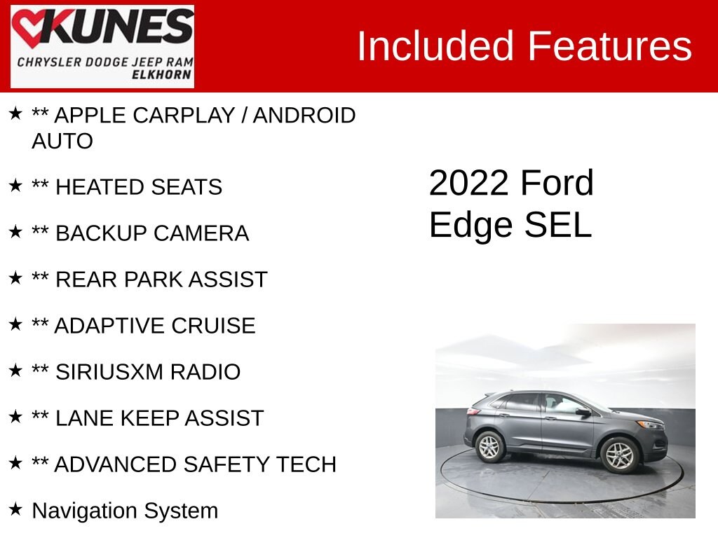 Used 2022 Ford Edge SUV