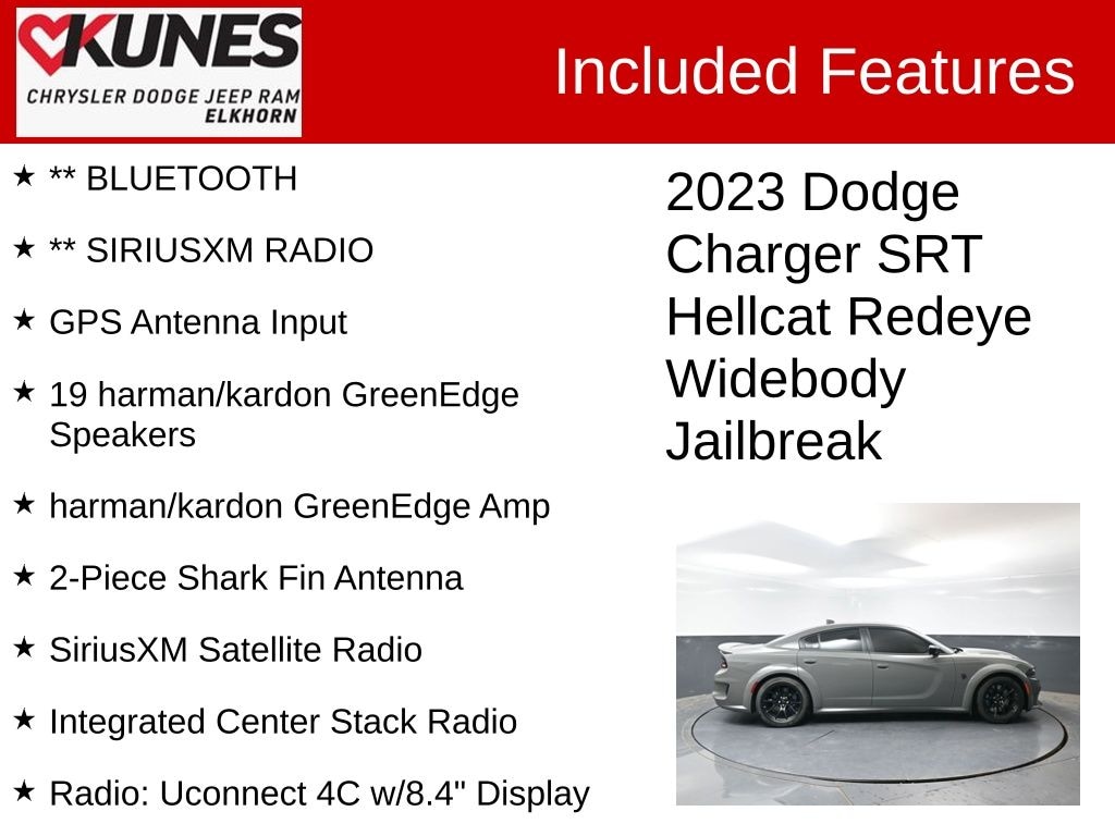 Used 2023 Dodge Charger SRT Hellcat Widebody Sedan