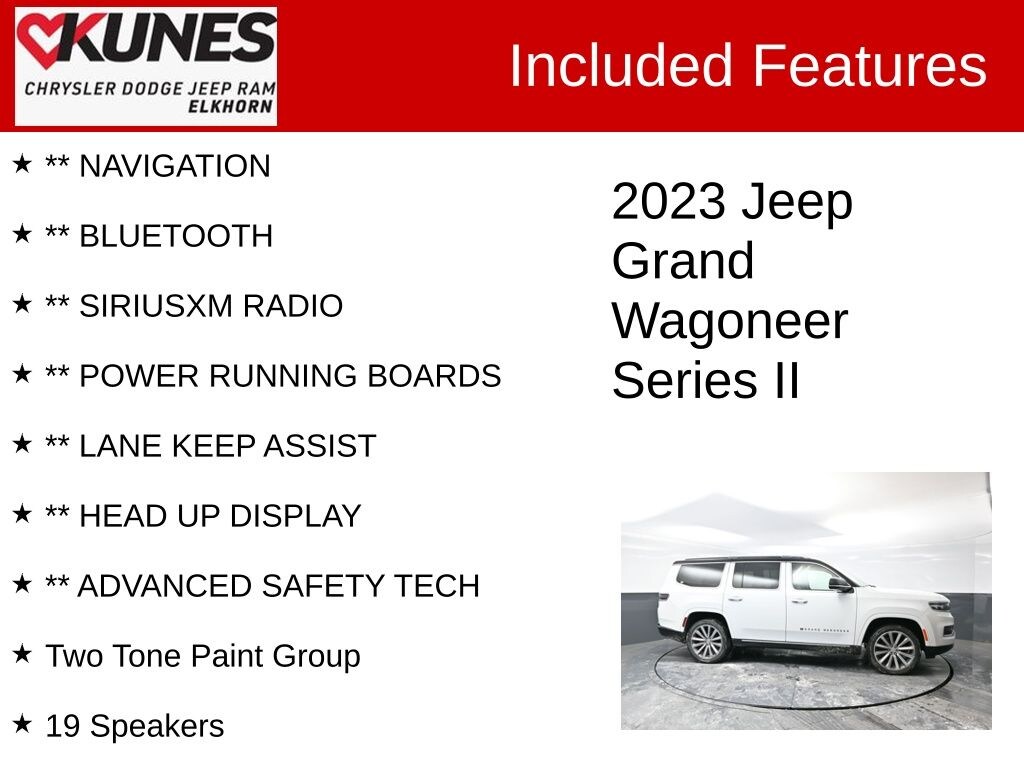 Used 2023 Jeep Grand Wagoneer Series II SUV