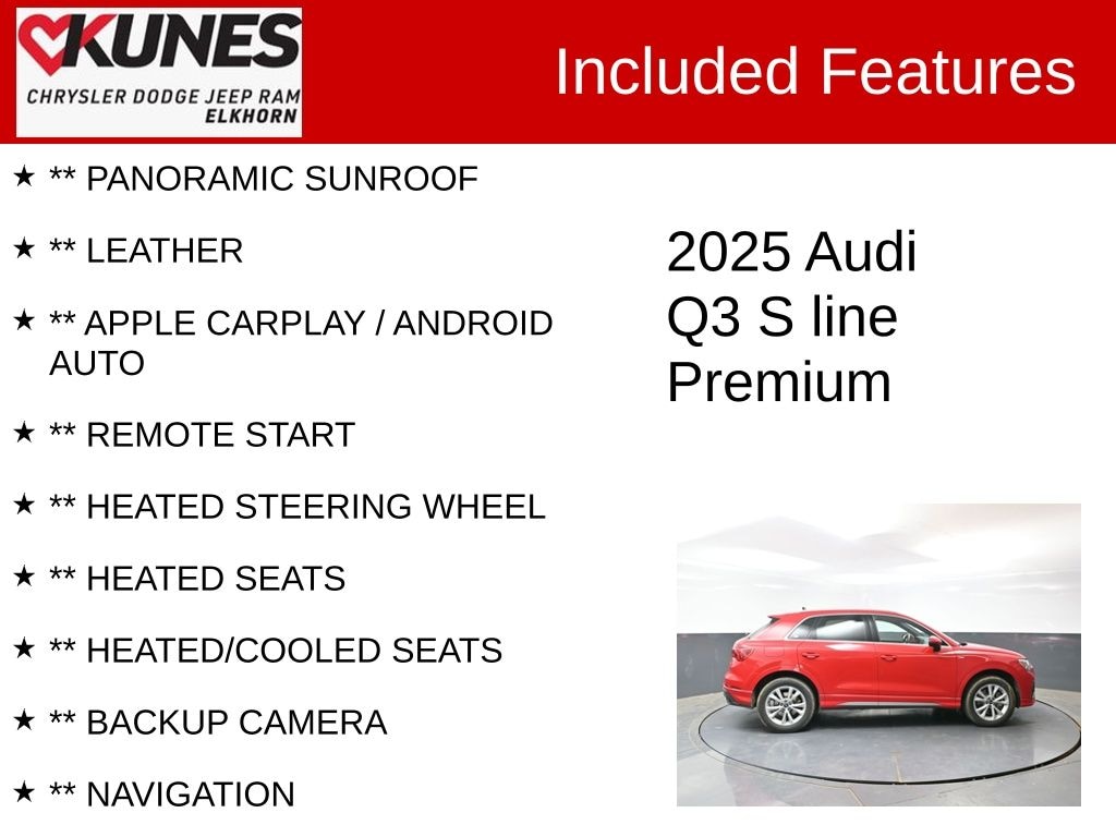 Used 2025 Audi Q3 45 S line Premium SUV