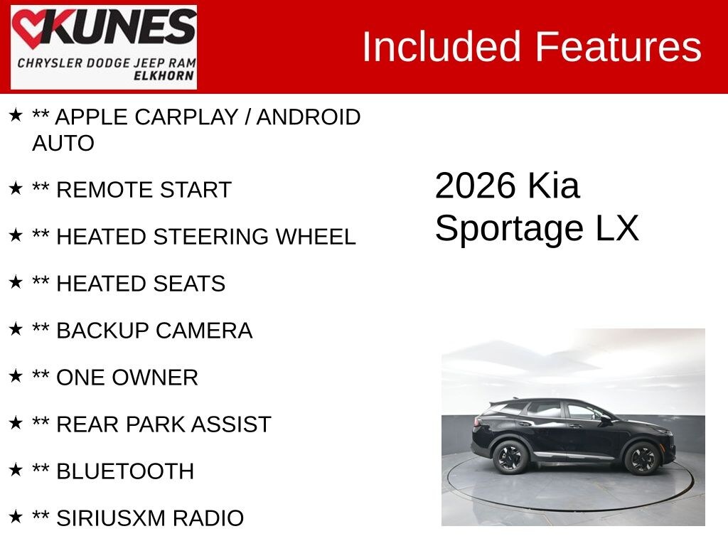 Used 2026 Kia Sportage LX SUV