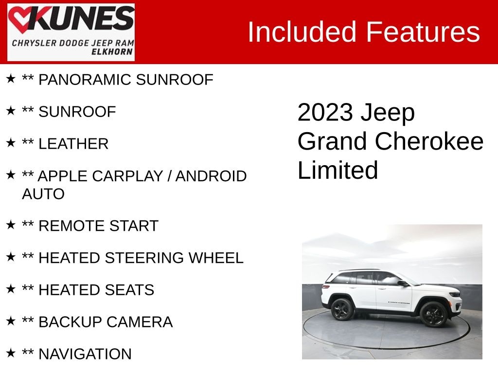 Used 2023 Jeep Grand Cherokee Limited SUV