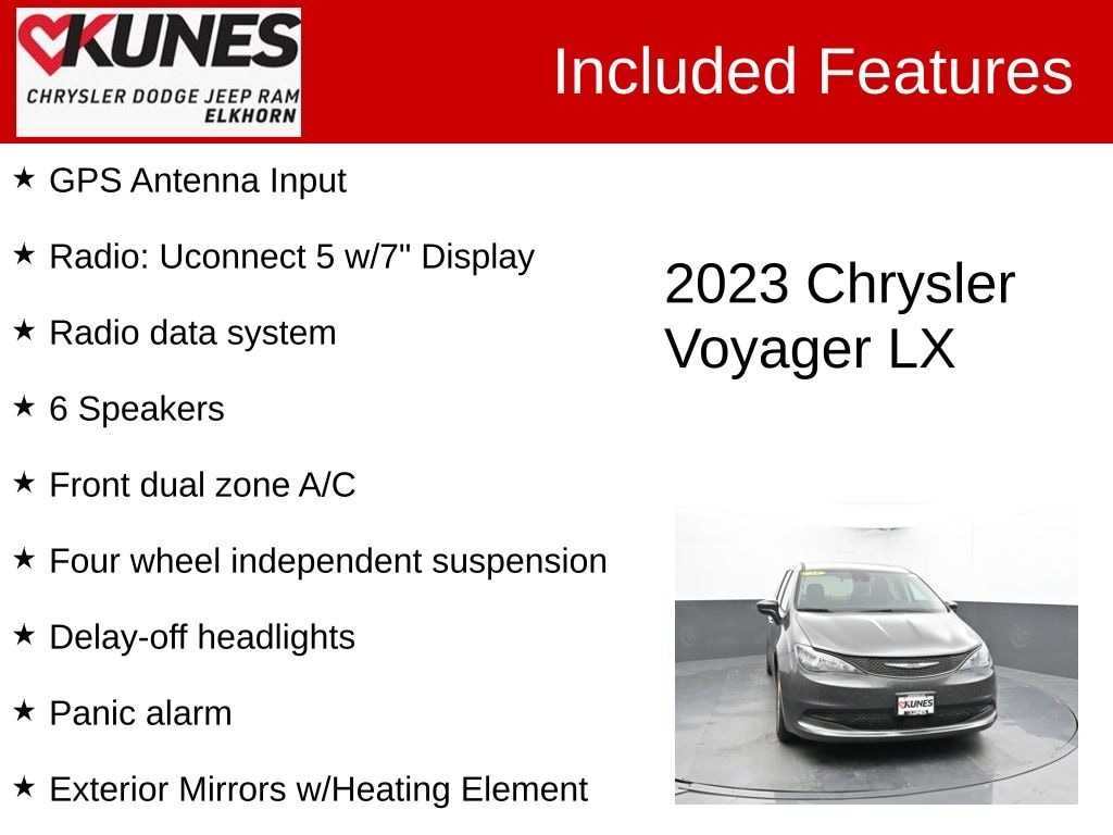 Used 2023 Chrysler Voyager LX Van Passenger Van