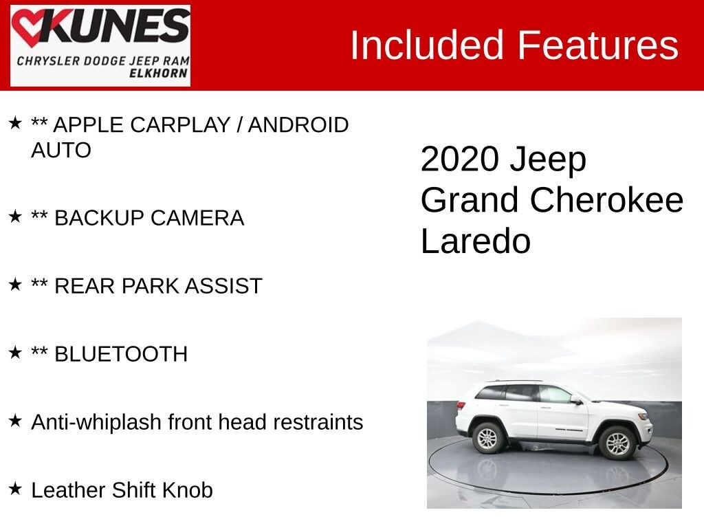Used 2020 Jeep Grand Cherokee Laredo SUV