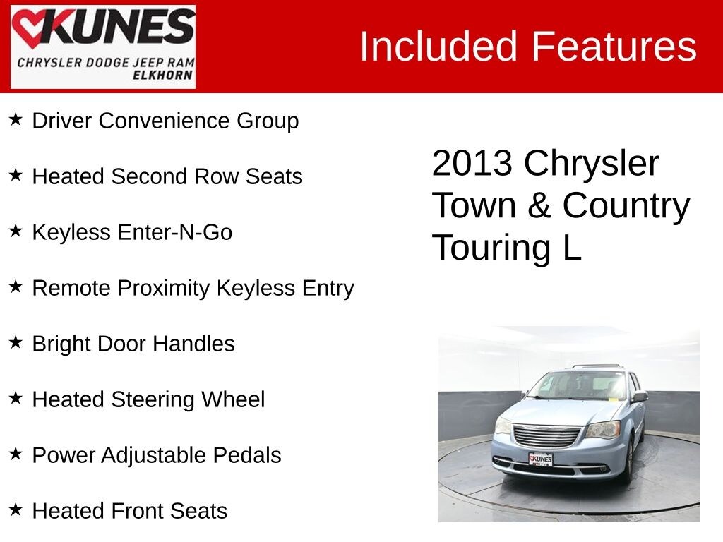 Used 2013 Chrysler Town & Country Touring-L Van LWB Passenger Van