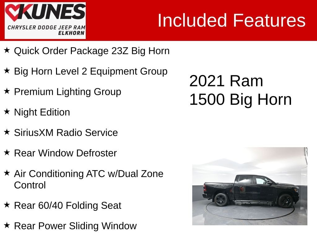 Used 2021 Ram 1500 Big Horn/Lone Star Truck Crew Cab