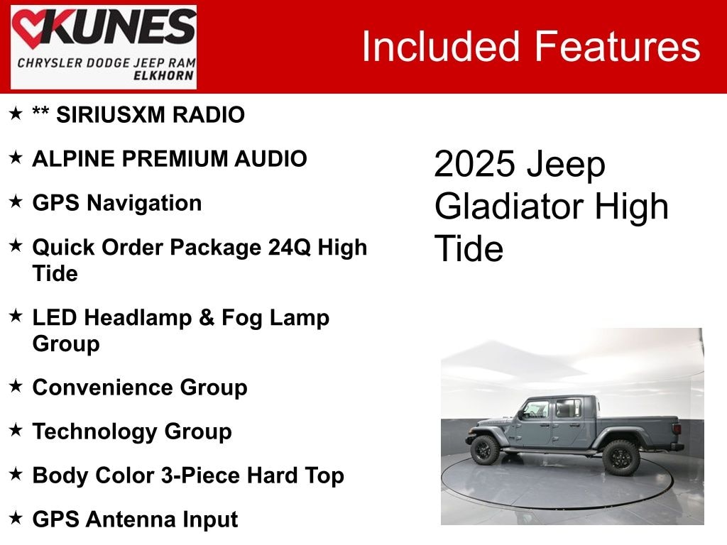 New 2025 Jeep Gladiator Sport Pickup